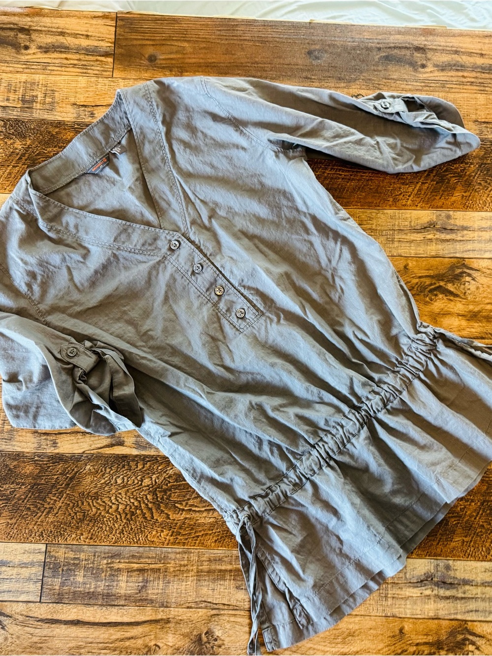 Merrell Women’s Tunic Lightweight Grey Cotton Outdoors Top Size S